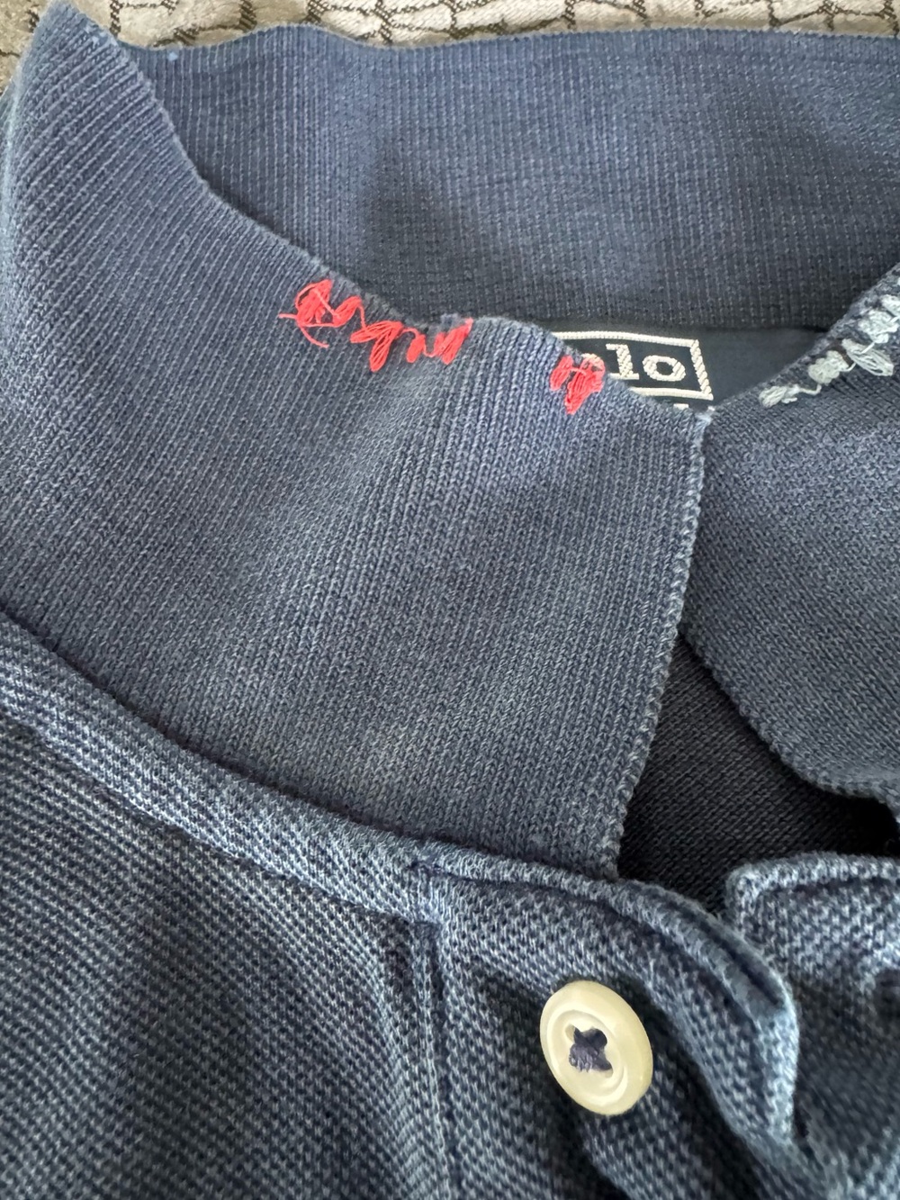Polo by Ralph Lauren Men’s Navy Polo Bear - Motif Cotton Polo Shirt. Sz L - Picture 8 of 12